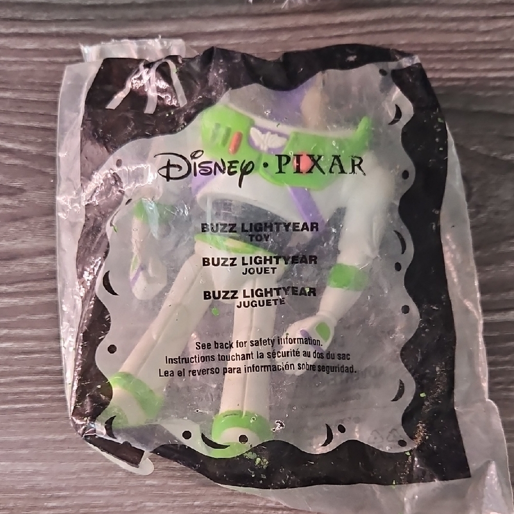 Disney Pixar Buzz Lightyear Toy Sealed Mcdonalds 2005